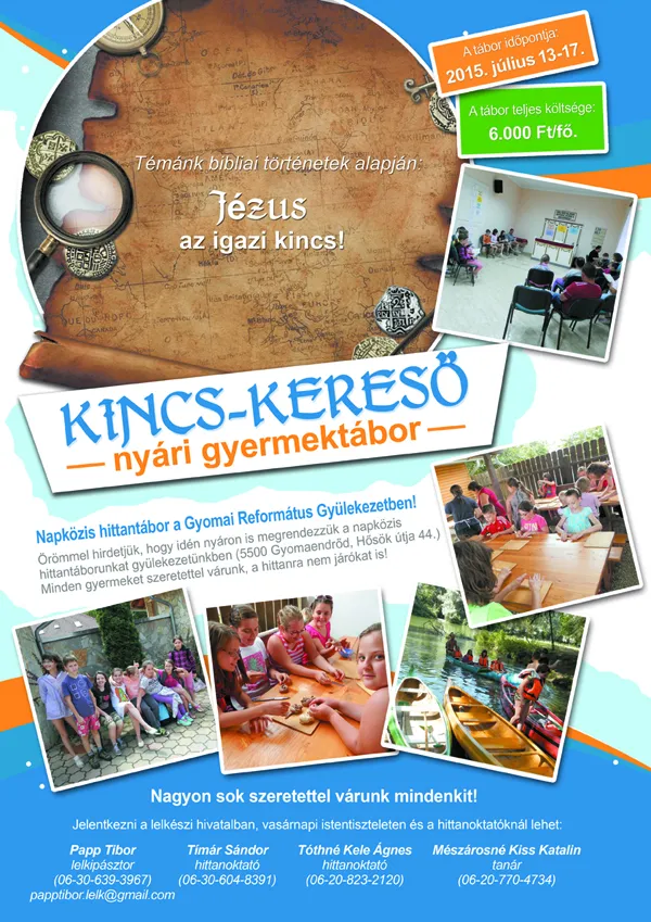 KINCS-KERESŐ - nyári gyermektábor