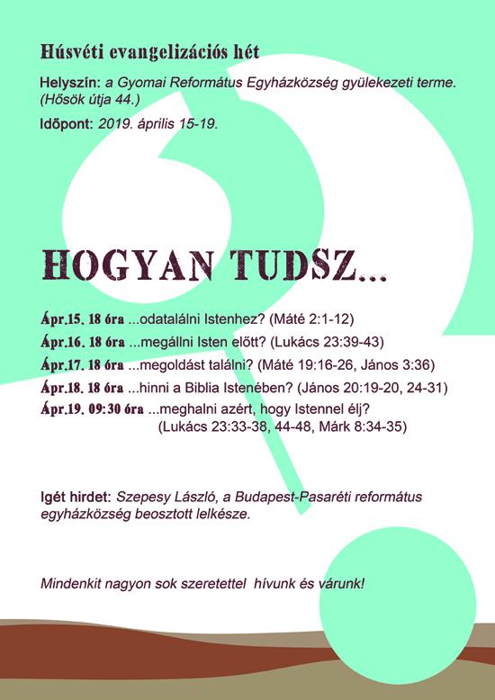 Hogyan tudsz... - húsvéti evangelizációs hét